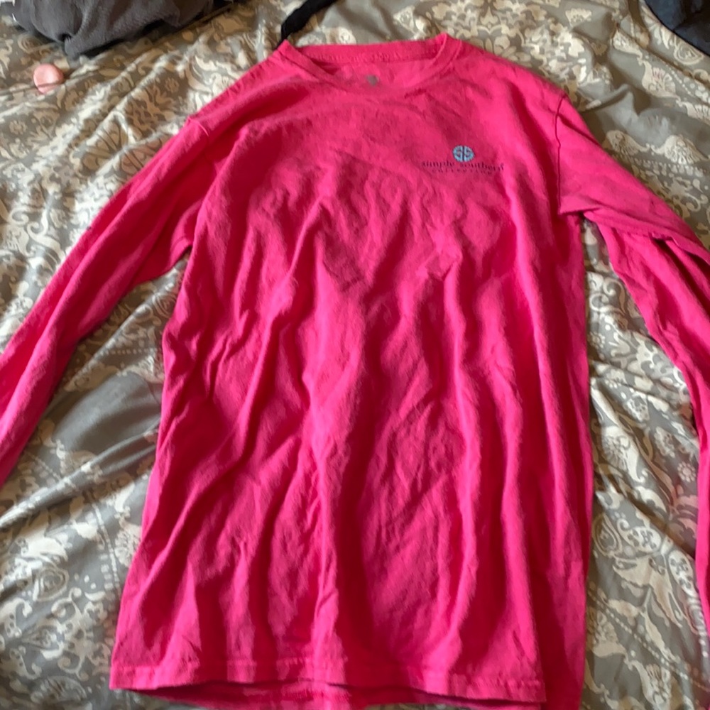 pink simply southern shirt, size small